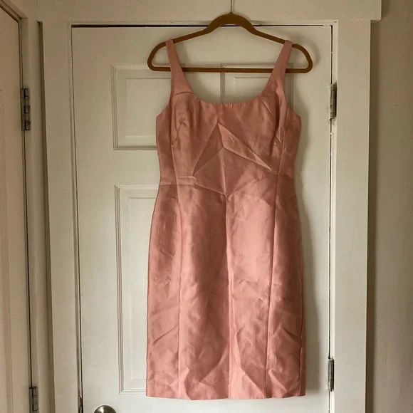 open lace back dress Vintage Pink Talbots Floral Dress